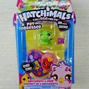 HATCHIMALS 2-Pack Hatchipets Green Purple New